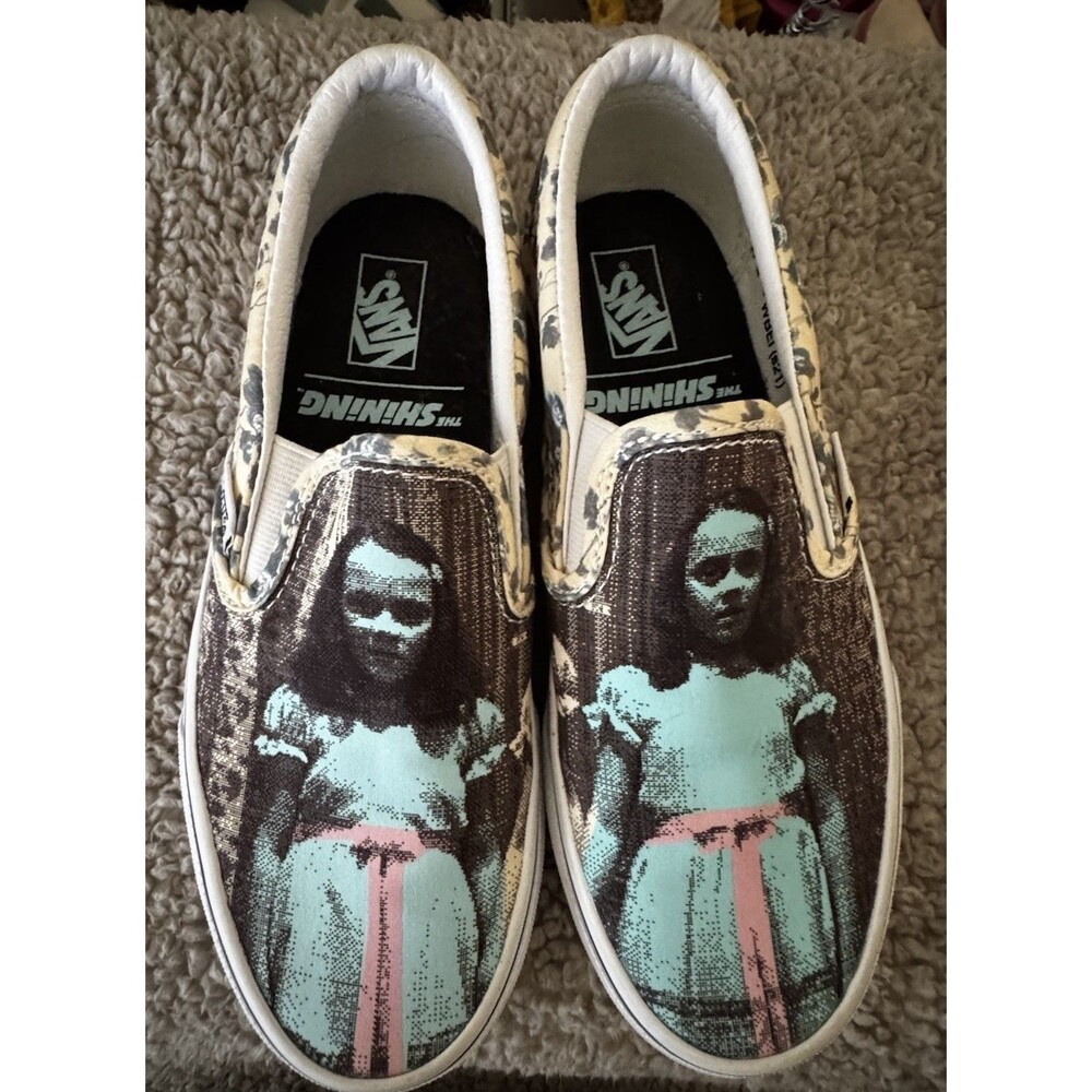 EUC VANS X House Of Terror Slip On The Shining Terror Shoes M4.5 W6